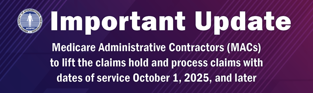 UPDATE: Medicare Administrative Contractors (MACs) to lift the claims hold and process claims with dates of service October 1, 2025, and later