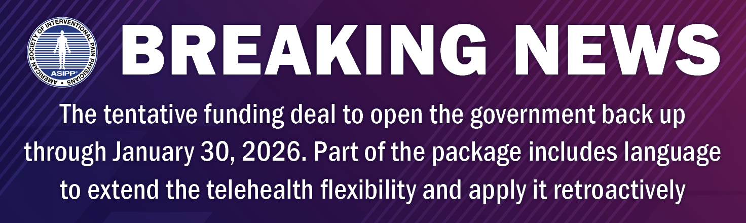 The tentative funding deal to open the government back up through January 30, 2026. Part of the package includes language to extend the telehealth flexibility and apply it retroactively