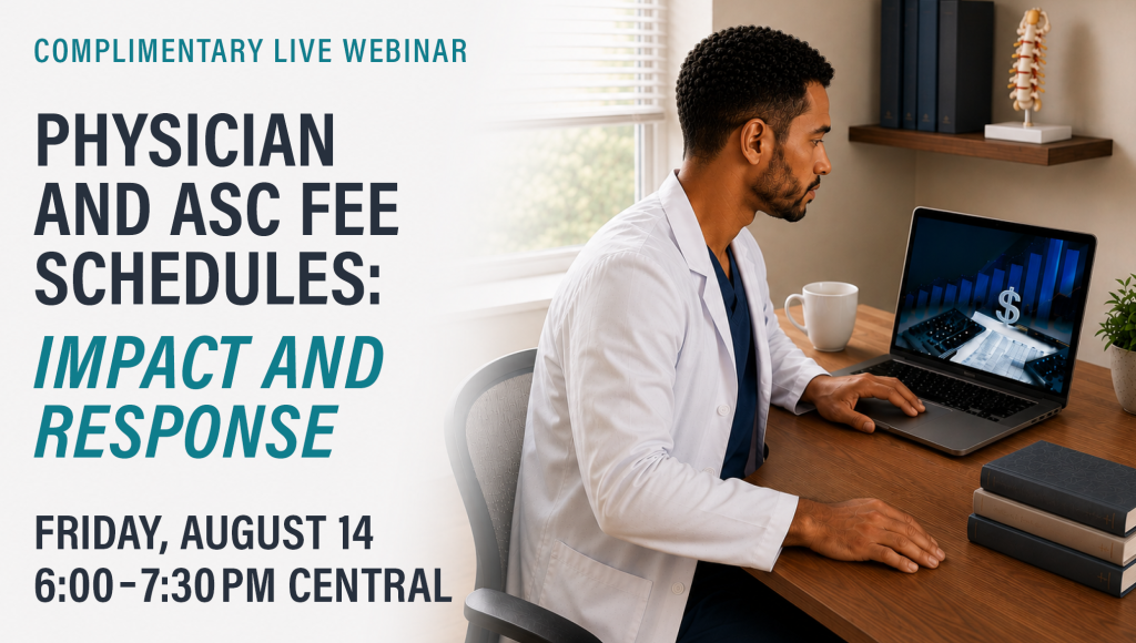 Physician and ASC Fee Schedules Webinar